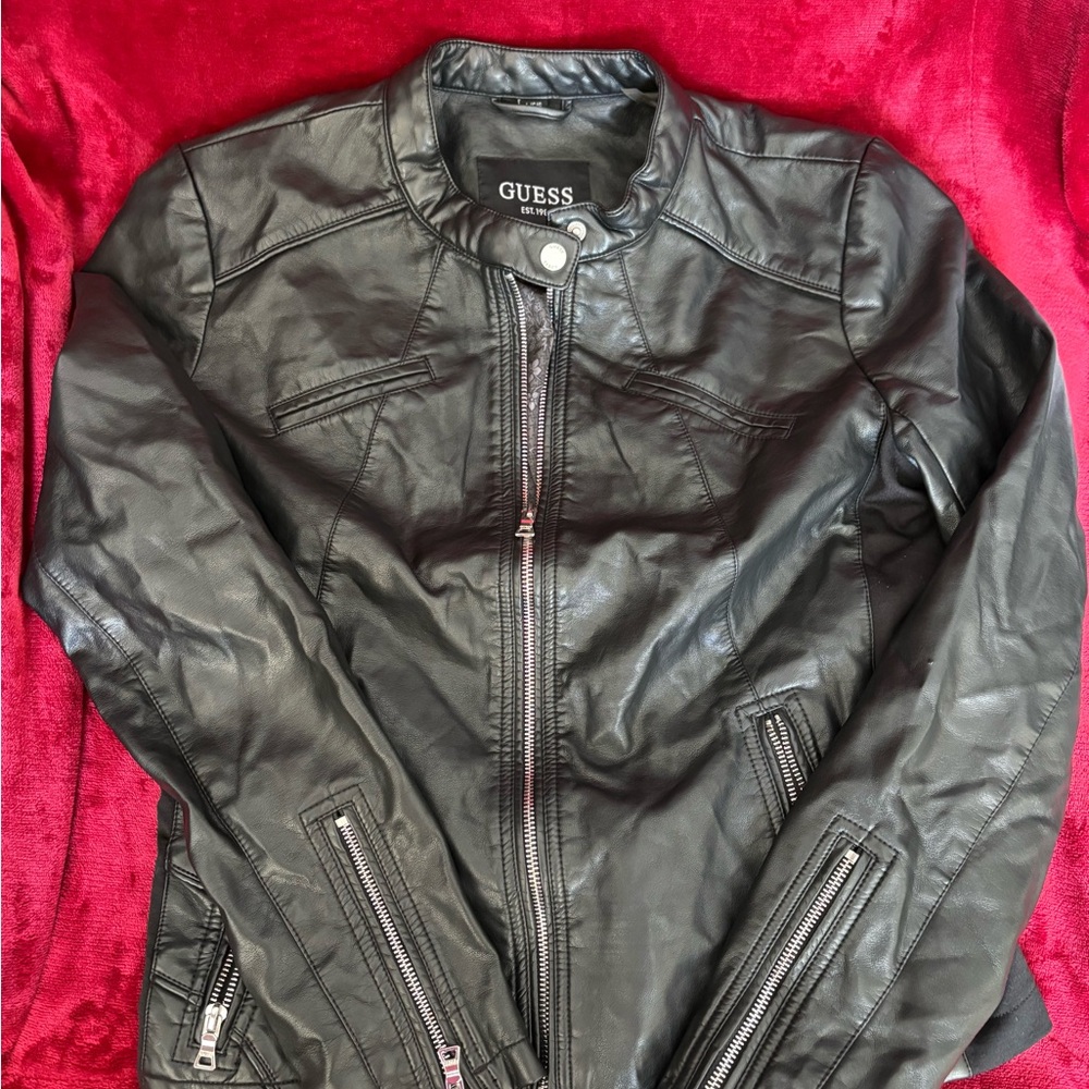 GUESS Black Floral Lined Jacket